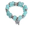 Mariposa Azul Lago~Pulsera de Mariposa Dulce y Delicada con Mariposa de Vidrio Floral Azul Lago, Joyería Estética de Alto Valor para Mujeres y Mejores Amigas