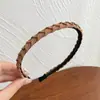 Faixa de cabeça elegante de tecido trançado para uso diário, presilha de cabelo fixa, acessório de cabeça fashion antiderrapante, atacado
