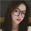 Nuevas Gafas Fangyuan Cara Grande Marco Grande Cara Pequeña Delgadas Lisas y Azules a Prueba de Luz Todas las Combinaciones Gafas para Miopía Estilo Dulce Marco Redondo