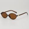 Zhang Yuanying Gafas Nerd de Montura Estrecha Retro Ovaladas Color Leopardo Gafas de Montura Pequeña para Mujer con Miopía y Cara Pequeña