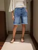 Jeans rectos versátiles de ajuste ceñido, lavados intensos, para mujer, europeos y americanos, más vendidos en Amazon, y shorts de exportación