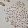 Pegatinas Metálicas para Uñas DIY Populares Adhesivas Estilo Nacional Pegatinas para Uñas Rosa Rubor Estilo Retro