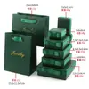 Caja de Almacenamiento de Joyería con Lazo Lateral para Anillos Pendientes Collares Tapa Cielo y Tierra Caja de Embalaje para Regalos al por Mayor en Stock