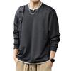 Camiseta de Manga Larga Lavada Vintage Pesada Estilo Americano para Hombre, Nueva Moda Otoño 2026 Marca de Moda Patchwork Falso Dos Piezas Ropa de Hombre Camiseta