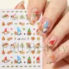 Pegatinas de Uñas Nuevas Transfronterizas ins Invierno Navidad Papá Noel Muñeco de Nieve Árbol de Navidad Pegatinas Adhesivas para Uñas