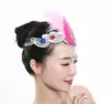 Adorno de Cabeça para Dança, Adorno de Cabeça para Performance, Adorno de Cabeça para Performance, Adorno de Cabeça para Dança Clássica Étnica, Adorno de Cabeça Yangko, Menina Yangko