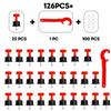 Nivelador de baldosas cerámicas tipo T de 326 piezas/bolsa para nivelación transfronteriza, herramienta de posicionamiento de baldosas para piso y pared