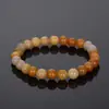 Fabricante Unisex Al Por Mayor Rojo Estilo Étnico Multimaterial Cuentas Redondas Ágata Negra Exquisita Amatista Pulsera Al Por Mayor