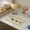 Zar Posavasos de Cuero para Perro Hogar Dibujos Animados Simple Resistente al Calor Mantel Impermeable a Prueba de Aceite Vajilla Sin Lavar Alfombrilla de Ratón