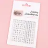 Adesivo de Rosto com Diamantes Transfronteiriço Adesivo de Rosto Adesivo para Olhos Adesivo de Rosto com Diamantes Adesivo para Sobrancelhas Adesivo de Maquiagem para Palco Infantil Diamante para Unhas