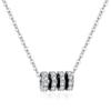 Collar con colgante de nicho para hombre, de plata de ley S925, con diseño simple, cadena de clavícula de moda para mujer.