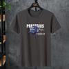 Camiseta Masculina de Manga Curta, Algodão Lycra Elástico, Tamanho Grande Oversized, Camiseta Básica para Homens Grandes, Top Estampado Tendência