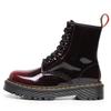 Botas altas de motociclista 1460 rojas que cambian de color, botas cortas clásicas vintage de estilo británico para mujer, botas de cuero para hombre y mujer, punta redonda, tendencia