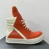 Tênis de Cano Alto Triângulo Invertido Ro, Couro Genuíno, Sola Grossa, Estilo Escuro, Streetwear, Tênis de Casal com Salto Alto, Sapatos da Moda Europeus e Americanos, Respirável para o Verão