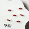 Estilo Año Nuevo Buena Suerte Carpa Arte para Uñas Pedrería Bolsa de la Fortuna Rojo Festivo Carácter de la Fortuna Uñas Portables Materiales DIY Venta al por Mayor
