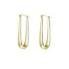 Pendientes Cruzados Europeos y Americanos en Forma de U, Pendientes para Dar Forma al Rostro, Elegantes y con Estilo Tiras Largas, Pendientes de Estilo Metálico Simple