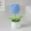 Producto Terminado Hilo Transfronterizo Girasol en Maceta Flor Artificial Decoración de Escritorio para Estudio, Pequeño Regalo para el Festival Qixi, Día de Año Nuevo, Día del Maestro