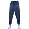 Coleção masculina de primavera da moda: calças casuais de cor sólida, calças jogger de novo estilo, calças slim fit elásticas e versáteis, pretas
