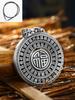 [Colgante giratorio Retro Baifu] plata pura 999 aprox. 29g Wanfu giratorio moda nacional carácter fu joyería de plata para hombres y mujeres