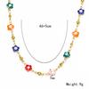 Nuevo traje de collar de pulsera de pétalos de aceite de gota de ojo de diablo personalizado para mujer, nicho ins de alta gama, joyería simple
