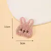 Novos Adesivos Bordados de Coelho e Urso Fofos para Presilhas de Cabelo de Crianças Acessórios DIY Adesivos para Roupas Bolsas Prontos para Venda