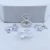 Oso Lindo Tridimensional Colorido de Acrílico para Accesorios de Cabello DIY, Aretes, Pinzas para el Cabello, Fundas de Teléfono, Materiales para Accesorios de Hebilla de Zapatos
