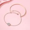Elaine Jewelry Pulseira de Raquete de Tênis em Prata Esterlina S925 Pulseira de Celebridade da Internet Coreana Moda Duas em Uma Dupla Camada Joias de Luxo Leve