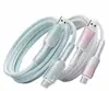 Cable de Carga Rápida Trenzado de Cristal Degradado de 65W, Cable PD USB A a C / Tipo C a C para Smartphone