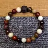 Pulsera de Múltiples Cuentas y Cuentas de Bambú Estilo Mantra de Seis Palabras, Cuentas de Oración Unisex, Estilo Artístico y Fresco, Venta al por Mayor