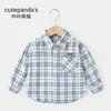 [Liquidação de Camisas de Manga Longa] Roupas de Outono para Bebês, Tops Casuais de Manga Longa para Meninos, Camisas de Outono para Meninas