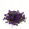Flores Artificiales Transfronterizas Eucalipto de 5 Puntas Violeta Amazon Flores de Seda Artificiales Fondo para Fotografía Hogar Plástico Arte Floral