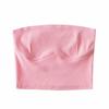 Outono e inverno Nova moda feminina europeia e americana cor sólida simples cor sólida fio tubo top slim pequeno colete C8474
