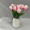 Mini flor de tulipán artificial de PU decoración del hogar flor boda flor falsa estilo ins tulipán suministro directo de fábrica