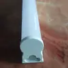 Fabricantes fornecem T5 semi-alumínio semi-plástico PC abajur de lâmpada LED abajur difusor T5T8T10 tubo de cor dupla customização de abertura de molde