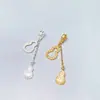 Plata de Ley S925 Plata Oro Incrustado Calabaza Borla Cadena Pulsera de Cristal Joyería DIY Colgante Colgante Accesorios de Plata