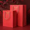 Bolsa de Regalo Estilo Chino, Bolsa Roja de Regalo de Año Nuevo, Bolsa Tote Grande para Boda, Caja de Regalo para Dulces, Bolsa para Empaque de Tabaco y Alcohol