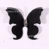 Super fada 3cm mini preto e branco cor sólida pequena borboleta camada dupla mais acessórios de rosto com diamante acessórios DIY adereços para fotos
