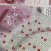 Pegatinas para Uñas con Patrón de Hormiga Yitu Pegatinas de Fresas con Lazo Decoraciones de Uñas Versátiles de Moda Dulce Yt7826