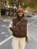 2026 nuevo otoño e invierno retro lavado corto corte holgado ropa exterior adelgazante casual versátil chaleco para figuras petite