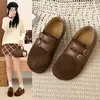 Zapatos Birkenstock Retro de Doble Hebilla para Mujer 2026 Otoño Nuevo Estilo Suela Plana Altura Oculta Mocasines Slip-on Zapatos de Corte Profundo Únicos