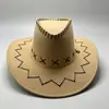 Sombrero vaquero occidental de exterior más vendido transfronterizo, sombrero de ala ancha unisex para protección solar, sombrero de playa, sombrero de sol para viajes de verano, moderno