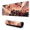 Alfombrilla de ratón estilo anime para juegos, supergrande, con bordes bloqueados, para ordenador de juegos de deportes electrónicos, gruesa y antideslizante