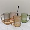 Taza Transparente de Enjuague Bucal de Alta Apariencia Taza para Cepillarse los Dientes Carrito Dental Cepillo de Dientes Dental Lujo Ligero Pareja Dormitorio Hogar Lavado Taza para Cepillo de Dientes suit