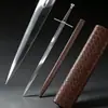 Comércio Exterior Atacado Transfronteiriço Espada Medieval Europeia Forjada à Mão Espada Cruzada de Aço Manganês Arma Fria de Treino Não Afiada