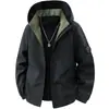 Jaqueta Masculina com Capuz Primavera/Outono 2026 Novo Estilo Americano Jaqueta Piloto para Uso Externo Jaqueta Casual Masculina Roupas Masculinas