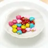 Pingentes de Coração de Aço Inoxidável Europeus e Americanos, Pingentes de Coração Esmaltados, Acessórios para Colar, Pulseira, Brincos DIY Atacado