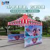 Carpa de Sol para Exteriores Personalizada Carpa Publicitaria de Cuatro Patas 3*3 Barra Cruzada Gruesa Plegable Toldo Telescópico 30 Tubos Comercial