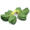 6 tenedor serigrafía hoja de rosa caja de regalo accesorios de flor flor ratán hoja verde flor de malla de seda pétalo de flor simulación 6 hojas hojas