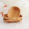 Cesta Oval de Lanche Trançada com Lascas de Madeira da Fábrica, Cesta de Presente, Cesta de Doces de Casamento, Cesta de Flores Portátil Estilo Japonês