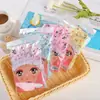 Touca de banho de renda doce estampada espessada à prova d'água à prova de óleo touca de cigarro atacado touca de banho de malha dupla